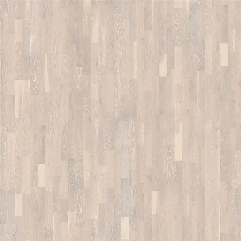 Parkettgolv Kährs Limestone Vit Mattlackad Borstad Ek 3-stav