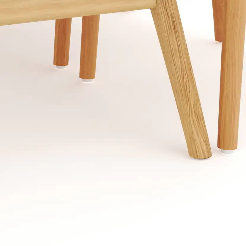 Matgrupp Bark Jerup Rektangulärt Matbord 180 cm med 6Dastoori Matstol