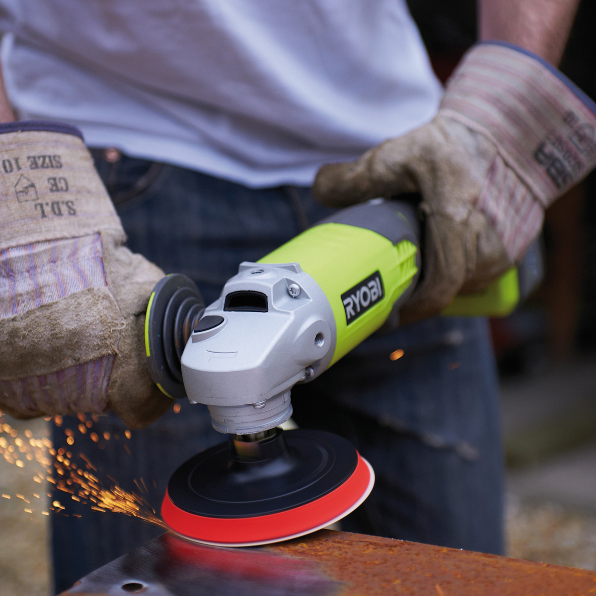 Vinkelslip RYOBI ONE+ RA18AG-0 18V 7500rpm 115mm utan batteri & laddare