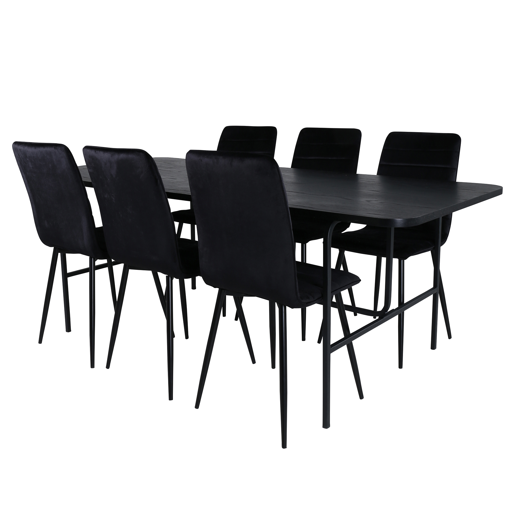 Matgrupp Venture Home Chicago med 6 Walerina Stolar Sammet