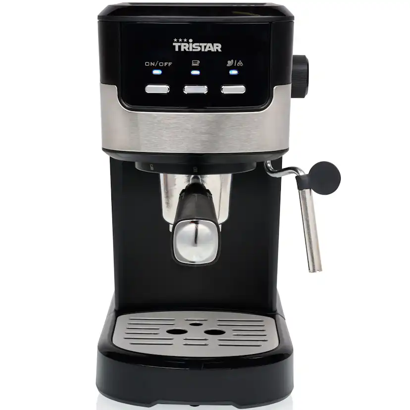 Espressomaskin Tristar CM-2278 med Mjölkskummare, Svart