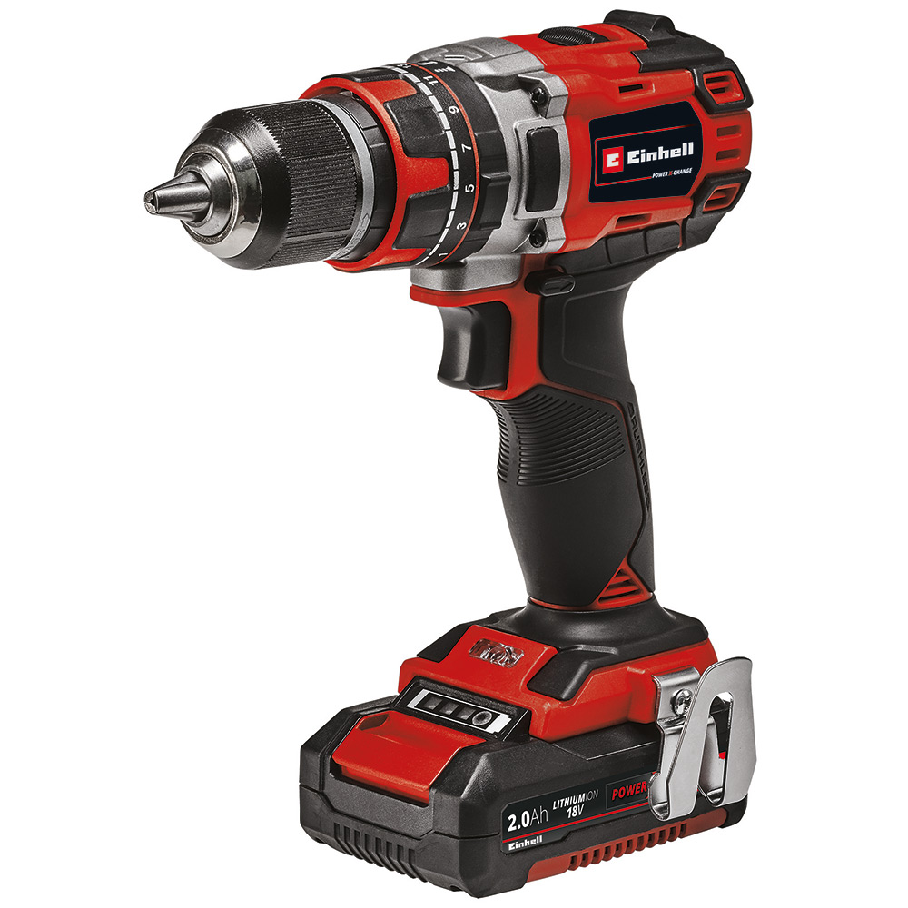 Slagborrmaskin Einhell TE-CD 18V Med Batteri, Laddare & Väska