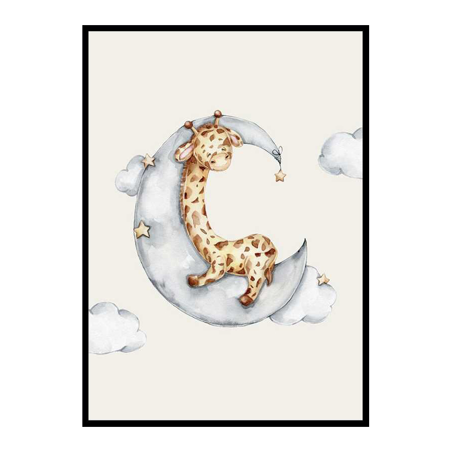 Poster Gallerix Sleeping Giraffe