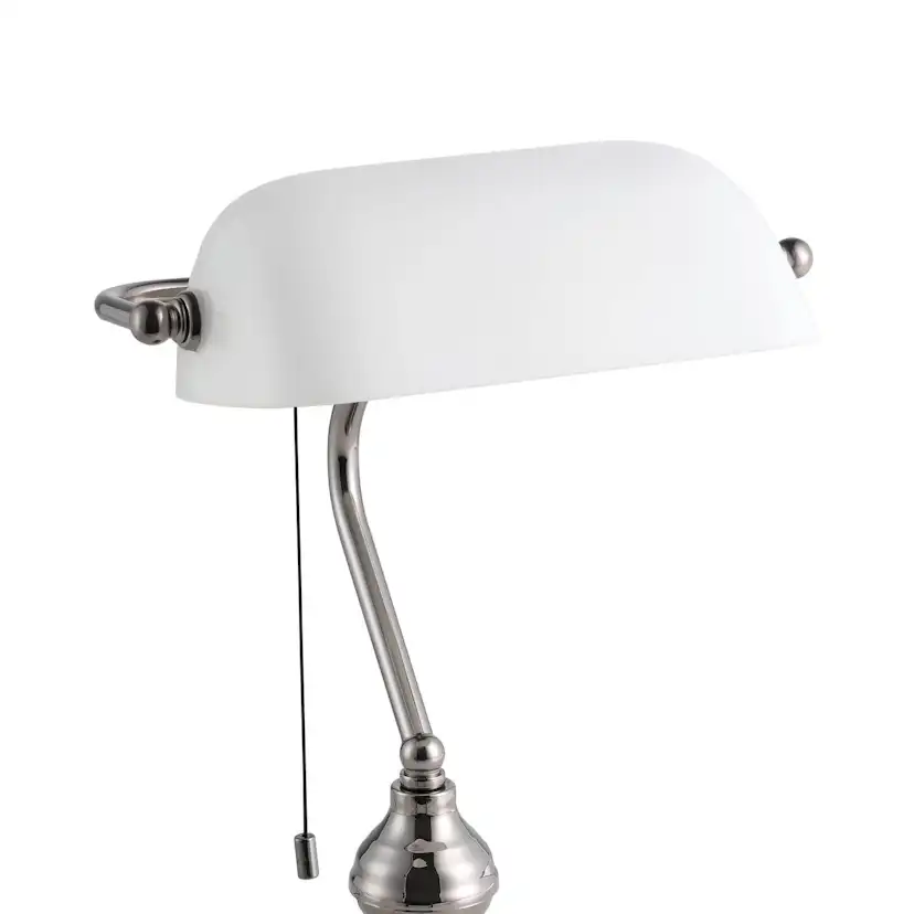 Bordslampa Eglo Banker Nickel Vit
