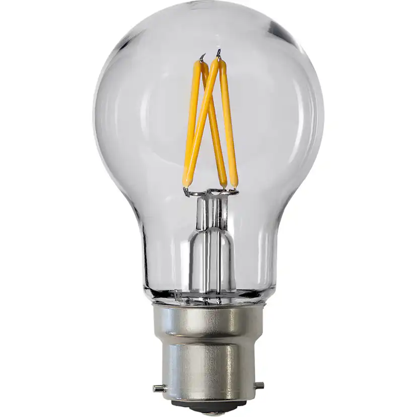 LEDlampaB22A55 Star Trading Outdoor Lighting PC Cover Filament