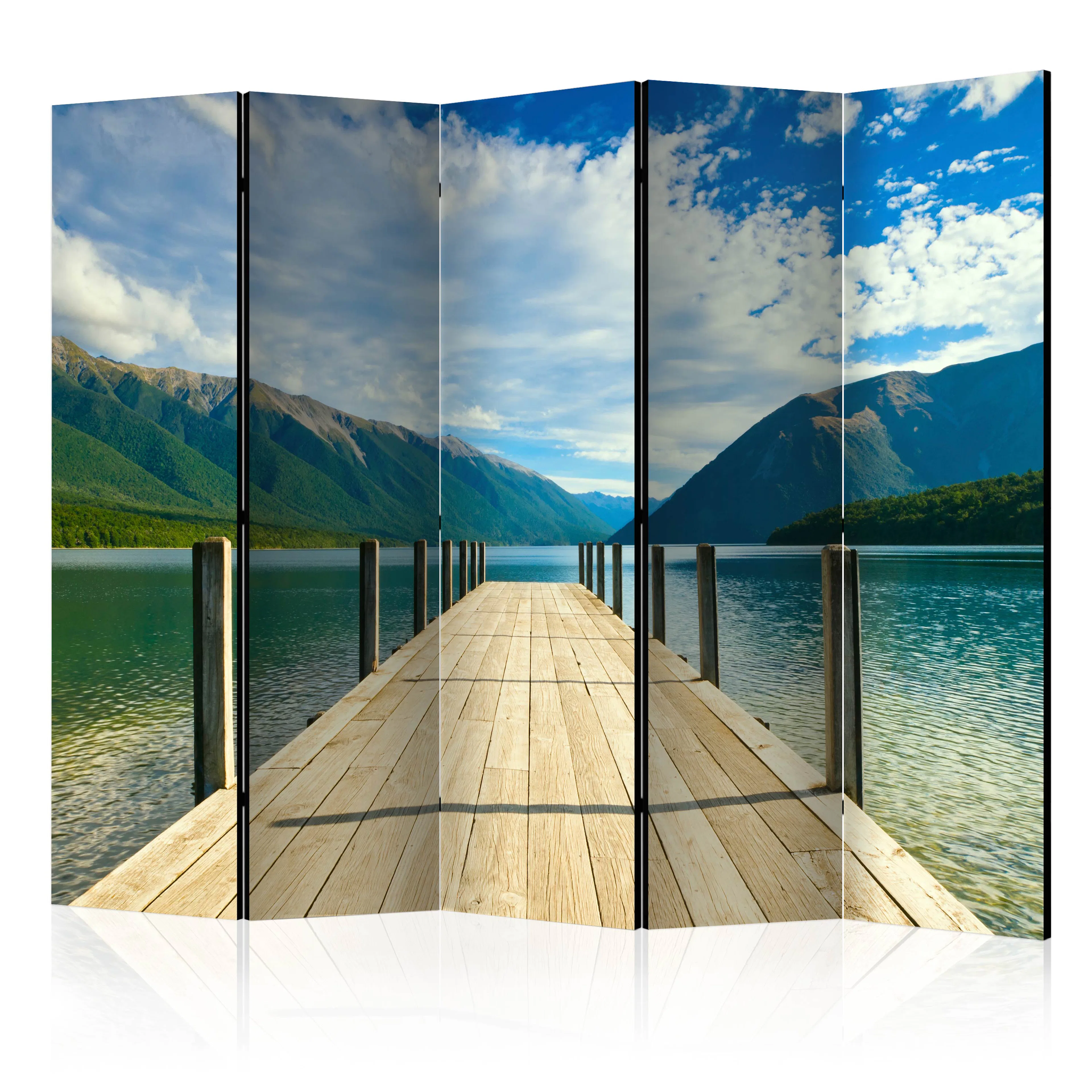 Rumsavdelare Skärmvägg Arkiio Mountain Lake Bridge II 225x172 cm