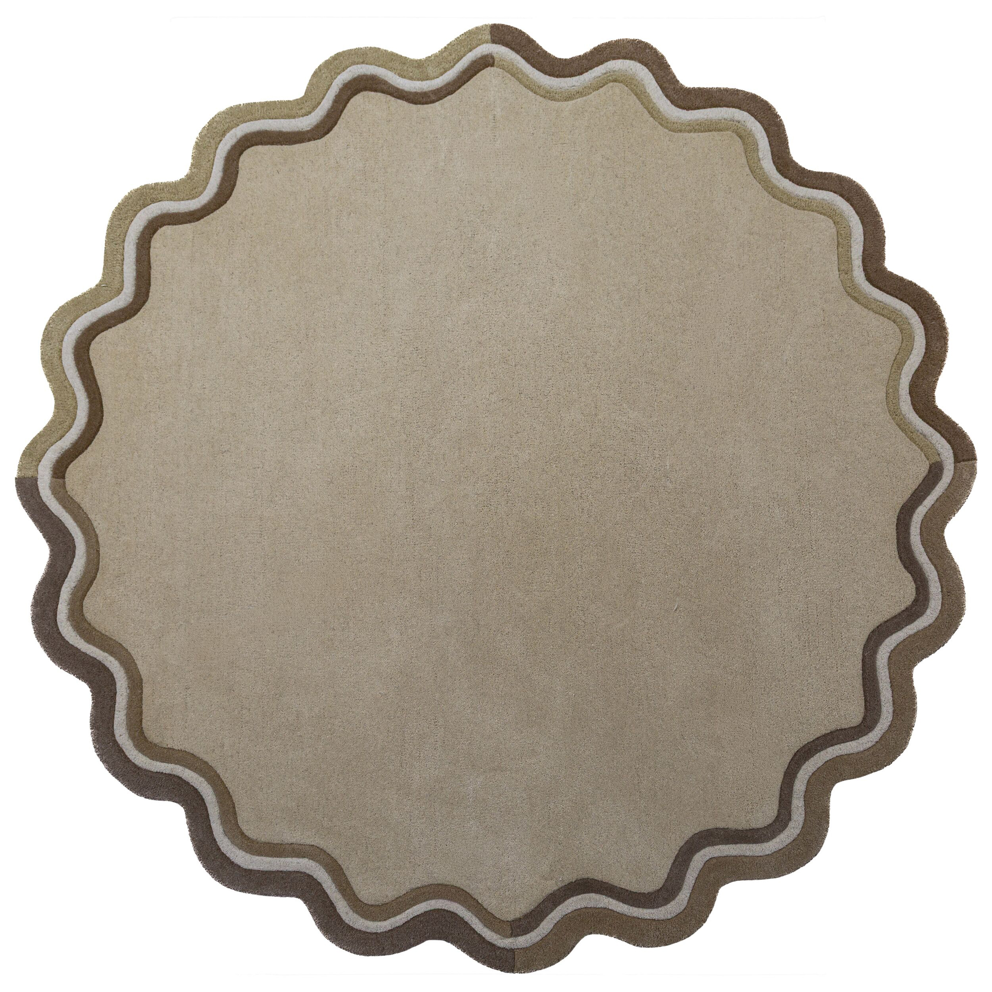 Rund Matta Flair Rugs Leo Scallop Border