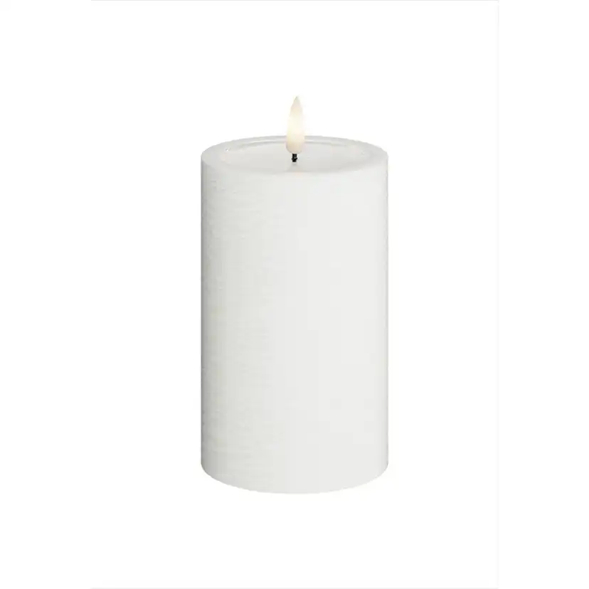LED-Blockljus UNIQUE Candles 7,5x12,5 cm
