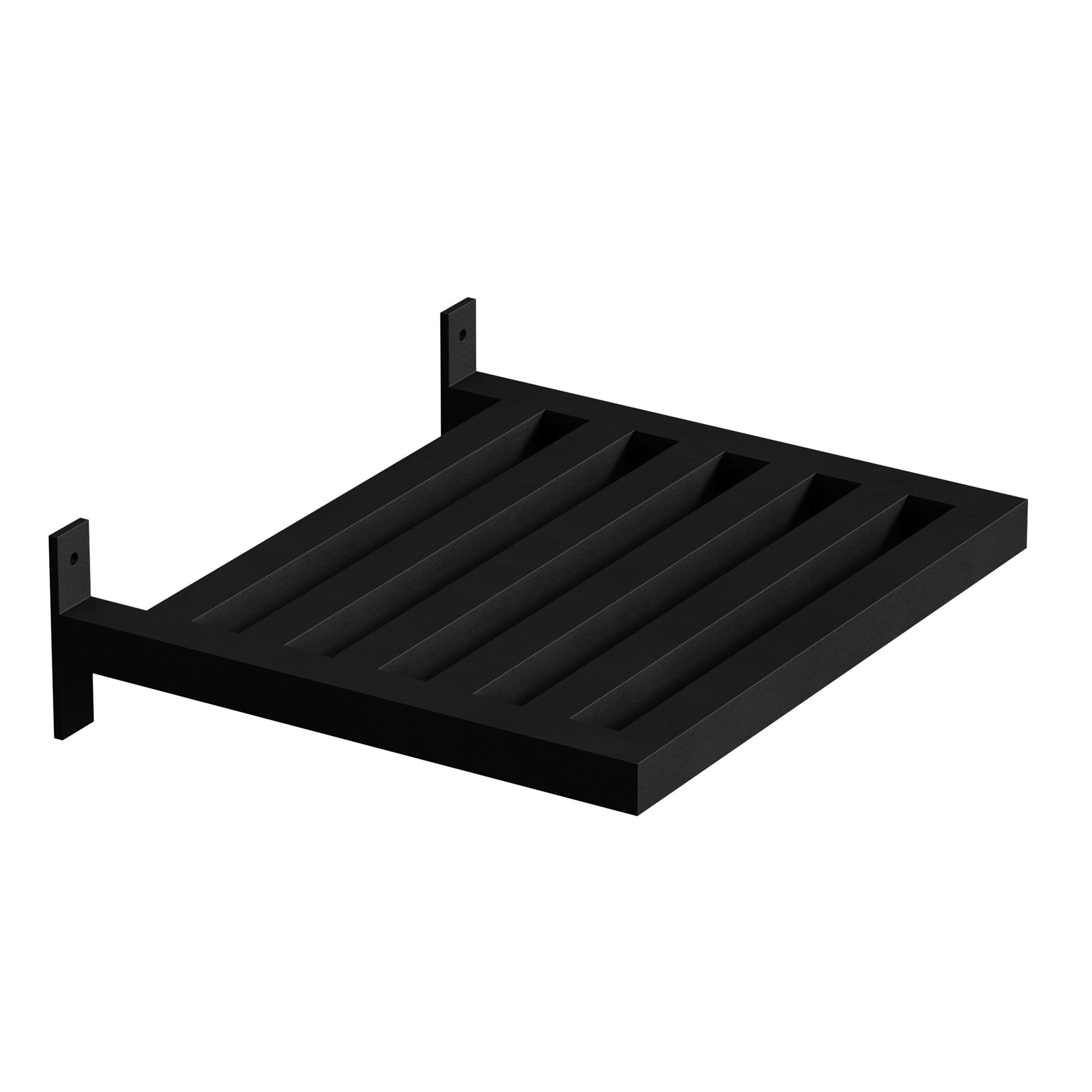 Vägghylla Venture Home Caen Svart Järn 35x10,5x30 cm