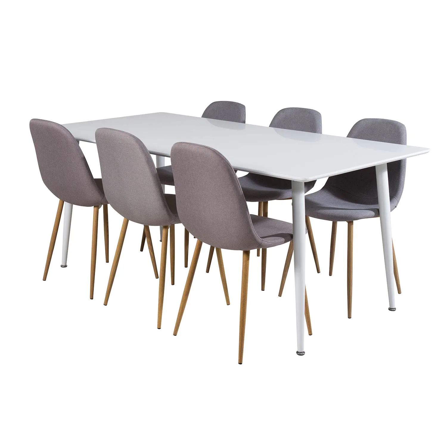 Matgrupp Venture Home Pobbie 180 med 6 Stolar Polyestertyg
