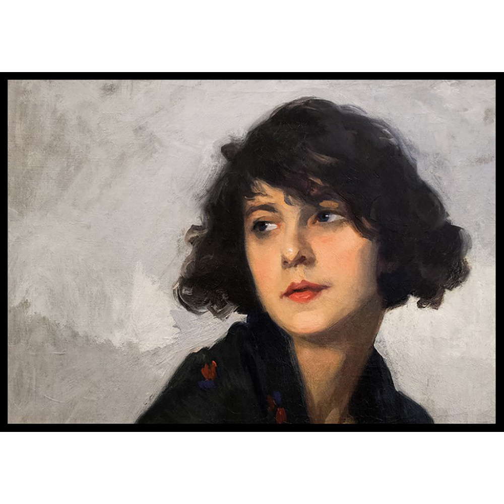 Poster Gallerix Femme Au Châle Vert By Cyprien Eugene Boulet