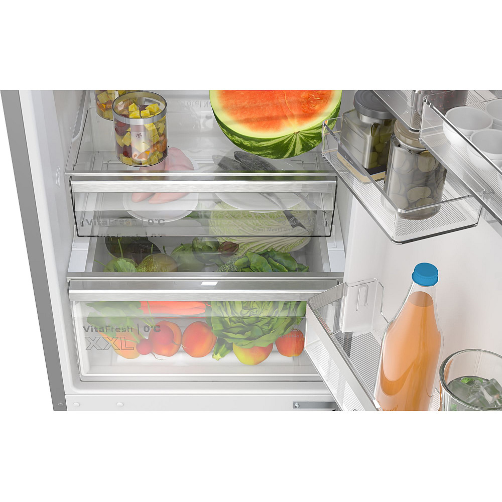 Fristående Kyl & Frys Bosch Serie 6 KGN39AIAU Rostfri med LED-Belysning