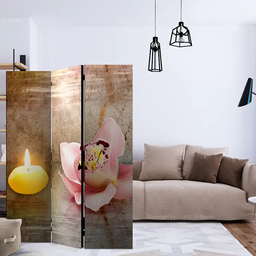 Rumsavdelare Skärmvägg Arkiio Romantic Evening 135x172 cm
