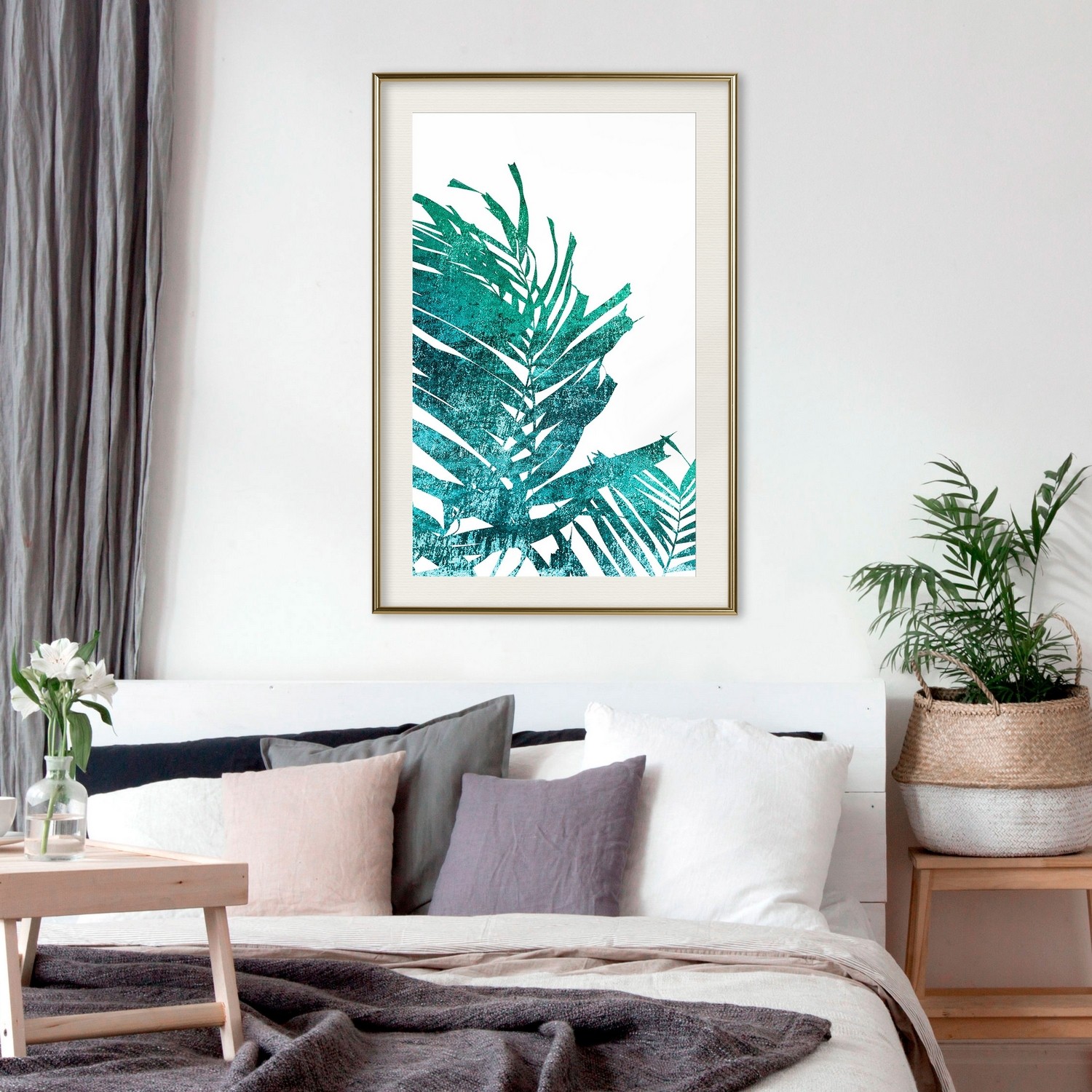 Poster Artgeist Affisch Emerald Palm