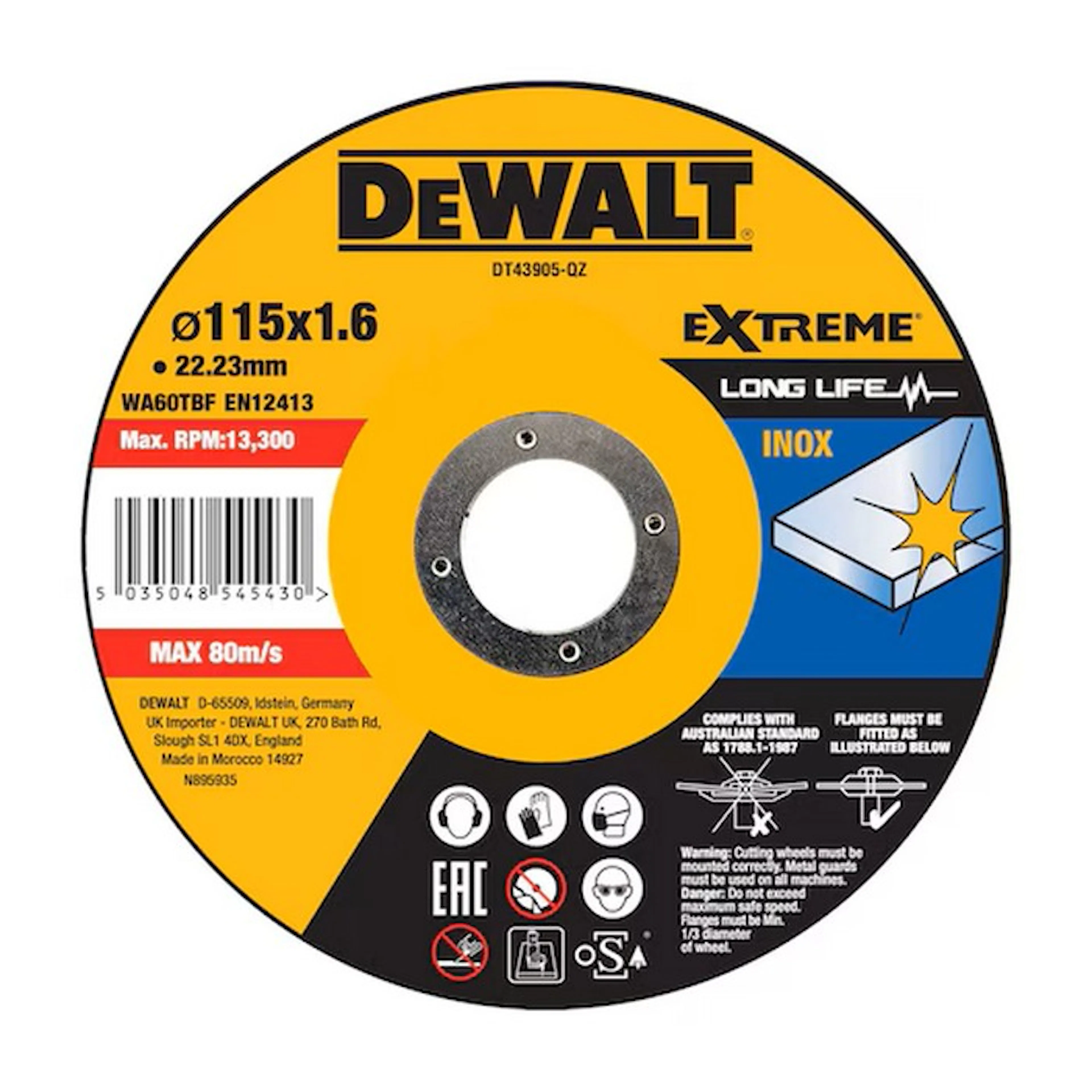 Kapskiva DeWalt DT43905 6mm 115x1
