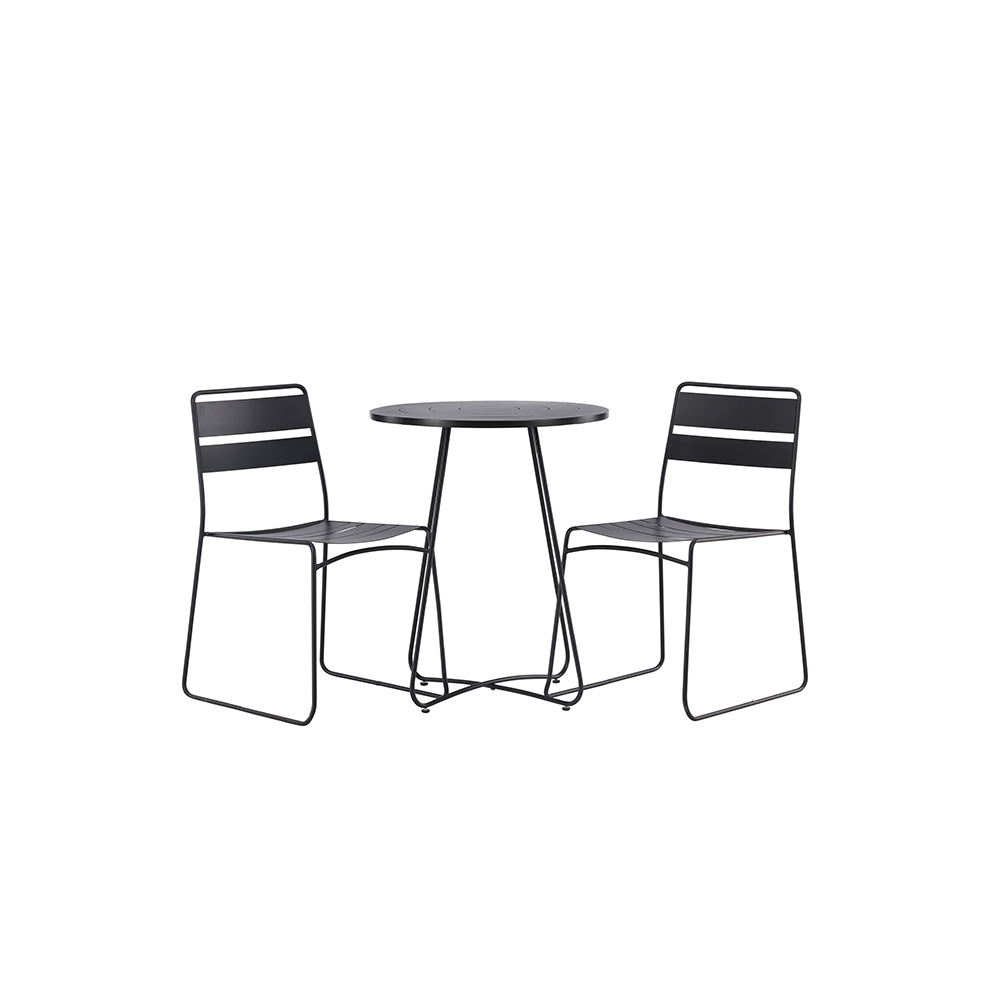 Bacong Cafetable Stål - Black / Round ø60** +Lina Dining Cha Svart
