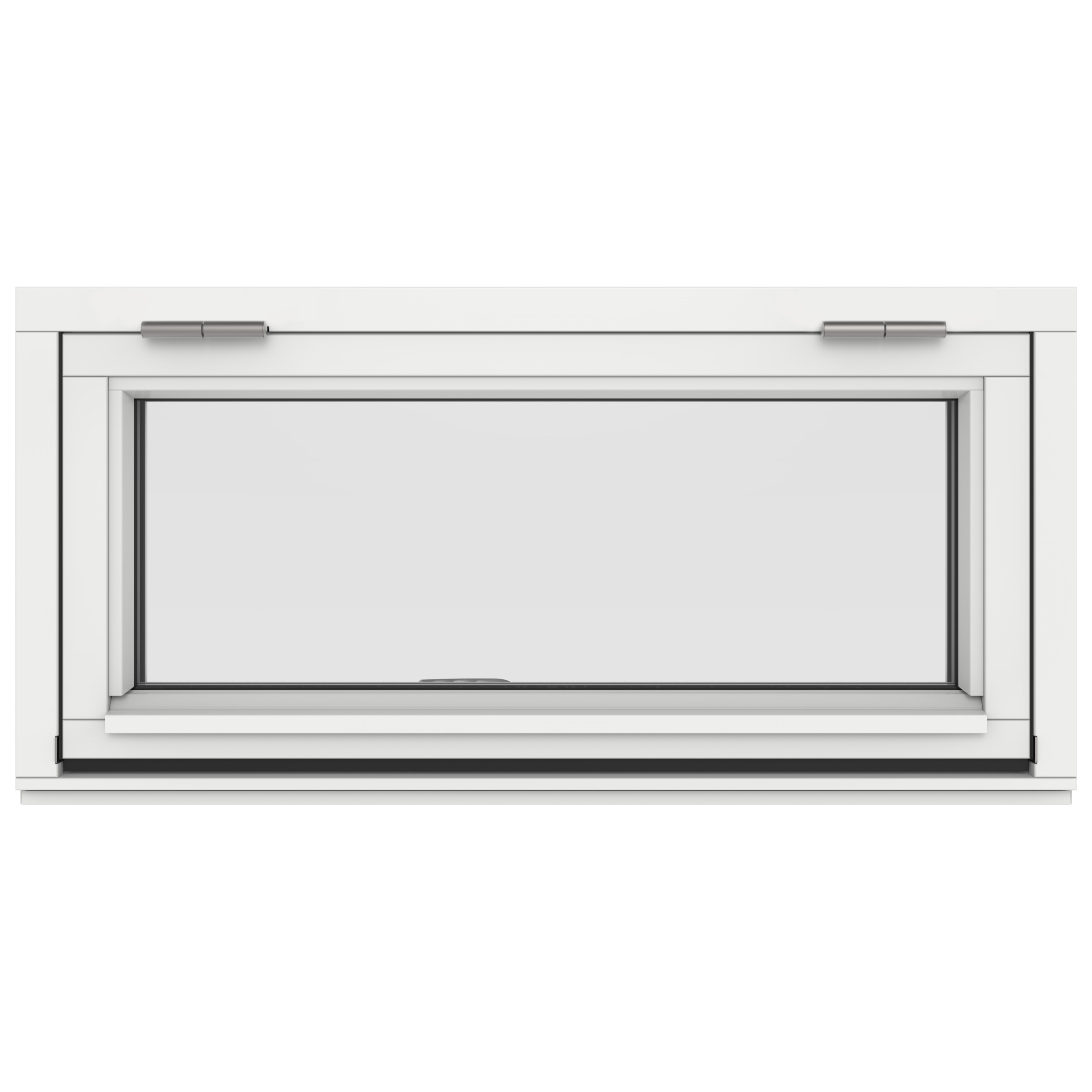 Överkantshängt Fönster Outline 3-Glas Trä