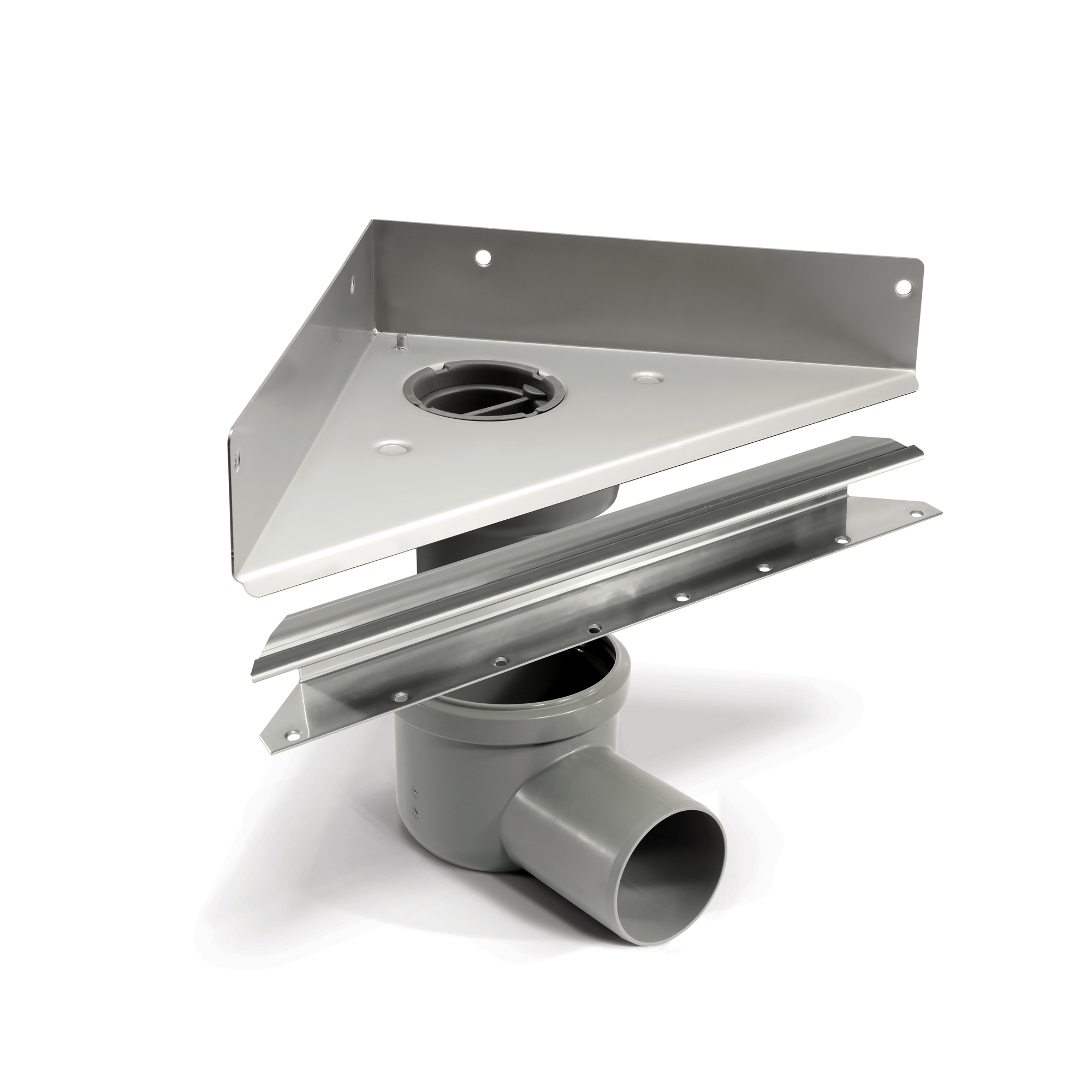 UNIDRAIN GRUNDPAKET 4013.0200 HÖRN MODELL, G-BRUNN Golvbrunnssil Unidrain HighLine Avloppsarmatur Friliggande med Justerbara Ingjutningsstöd