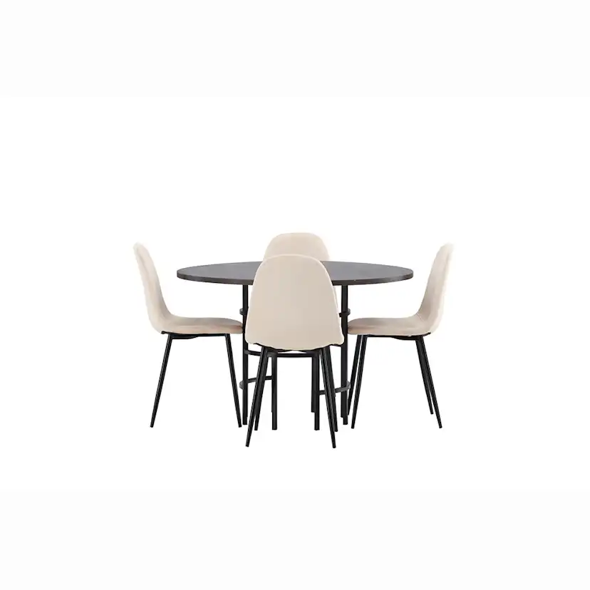 Matgrupp Venture Home Copenhagen med 4 Polar Stolar Sammet