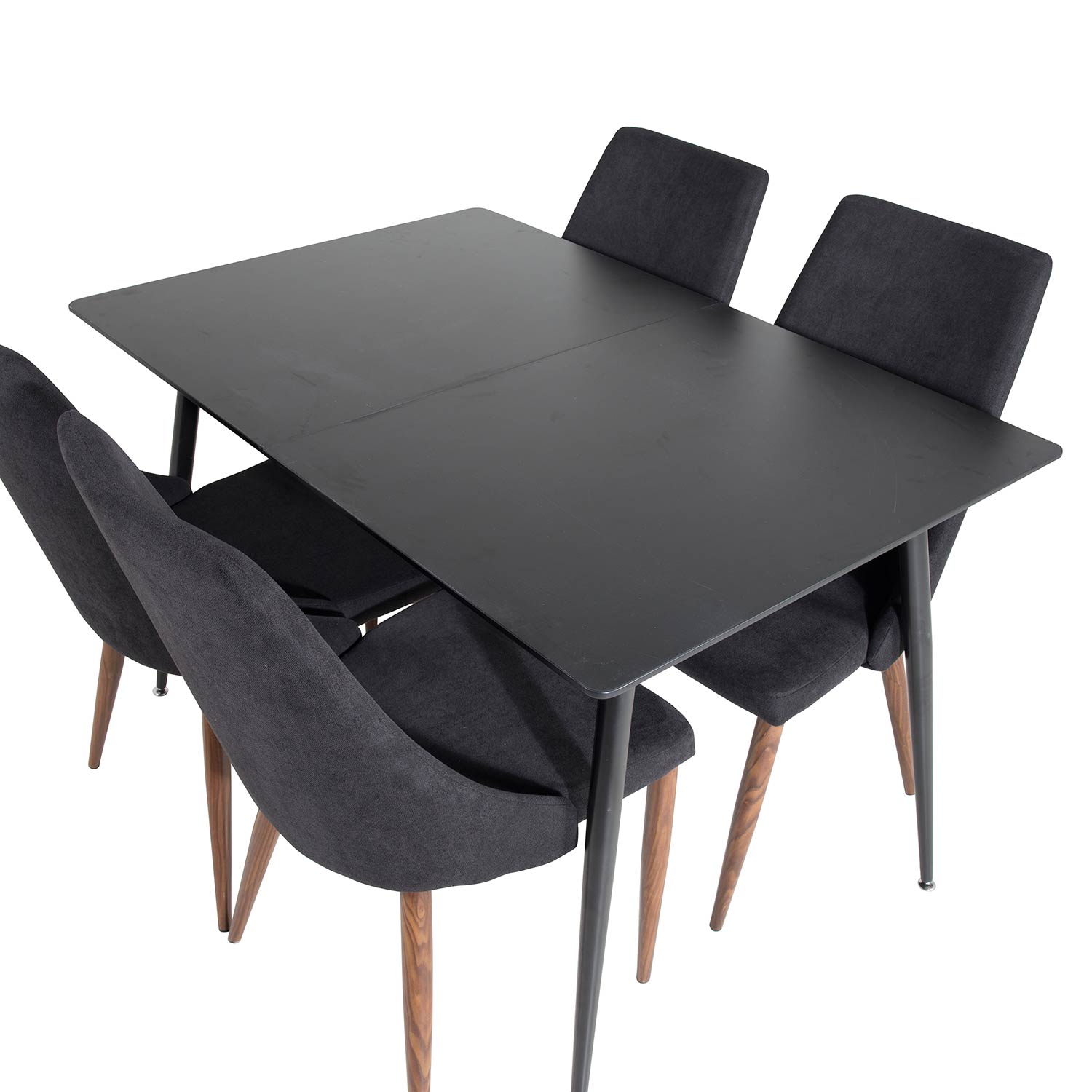 Matgrupp Venture Home Silvia med Iläggsskiva och 4 Laura Stolar