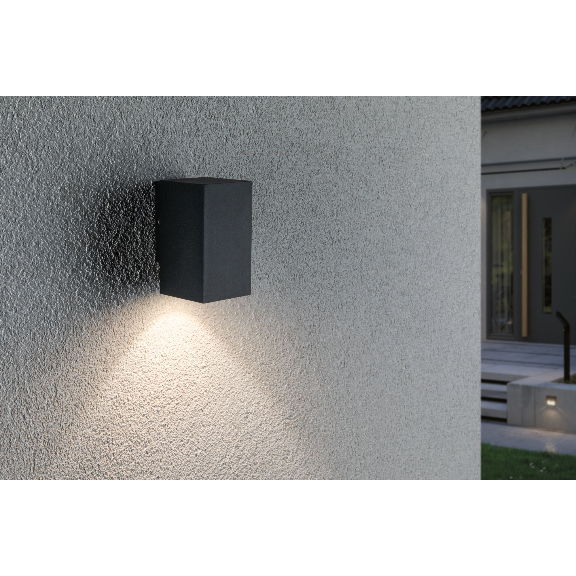 Fasadbelysning Paulmann Flame LED Nedåtljus IP44 230V Färg: Antracit, Ljus: Soft White