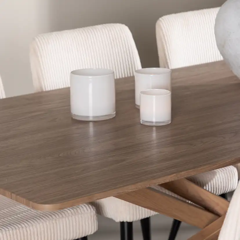 Matgrupp Venture Home Piazza 180 med 6 st Leone Stolar