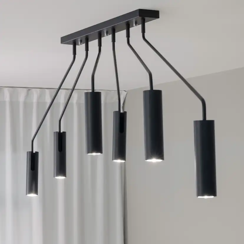 Taklampa Markslöjd Ramus Tak 6L Svart