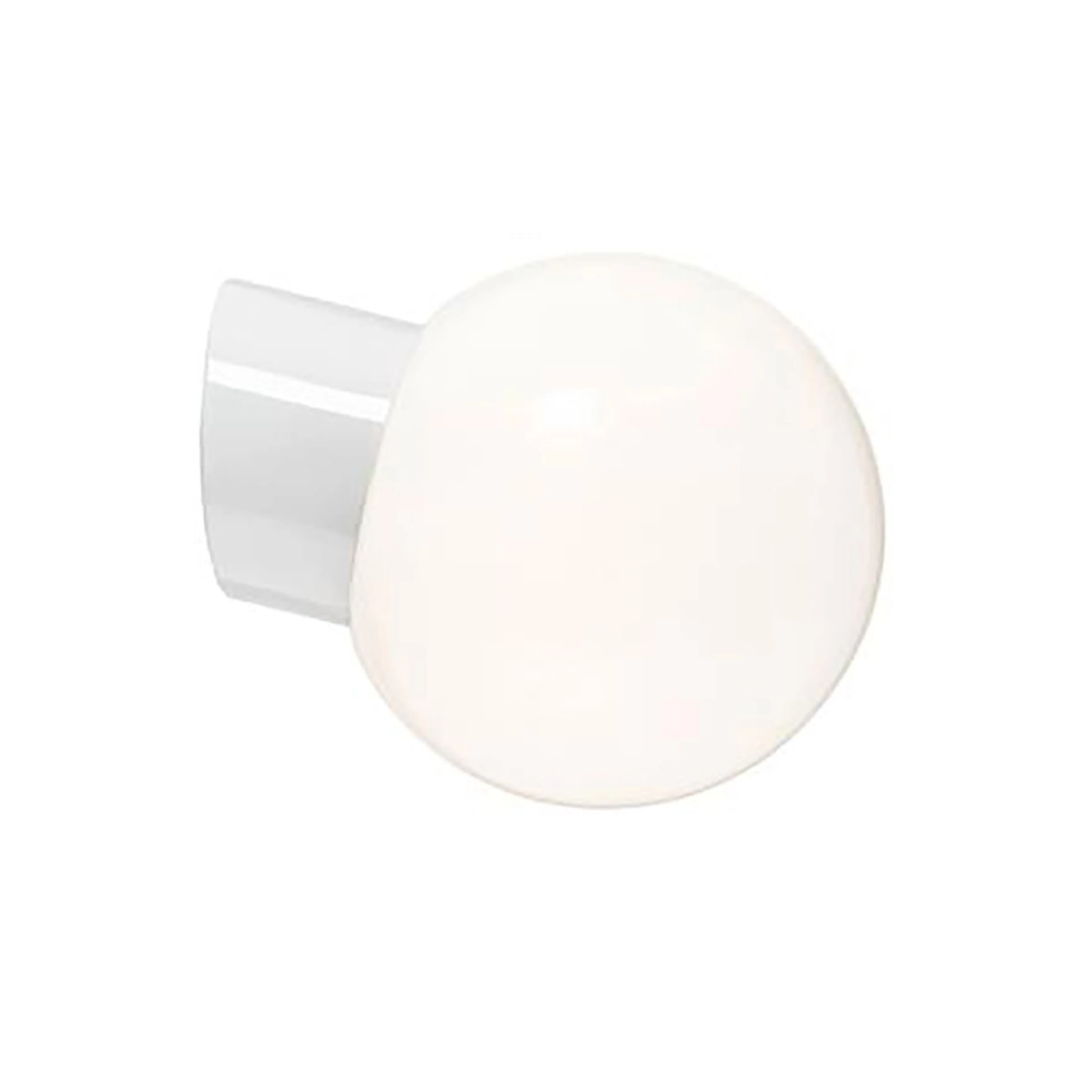 ARM 180 BLANK VIT SNE IP54 LED Vit/Blankt Opalglas, 180 mm