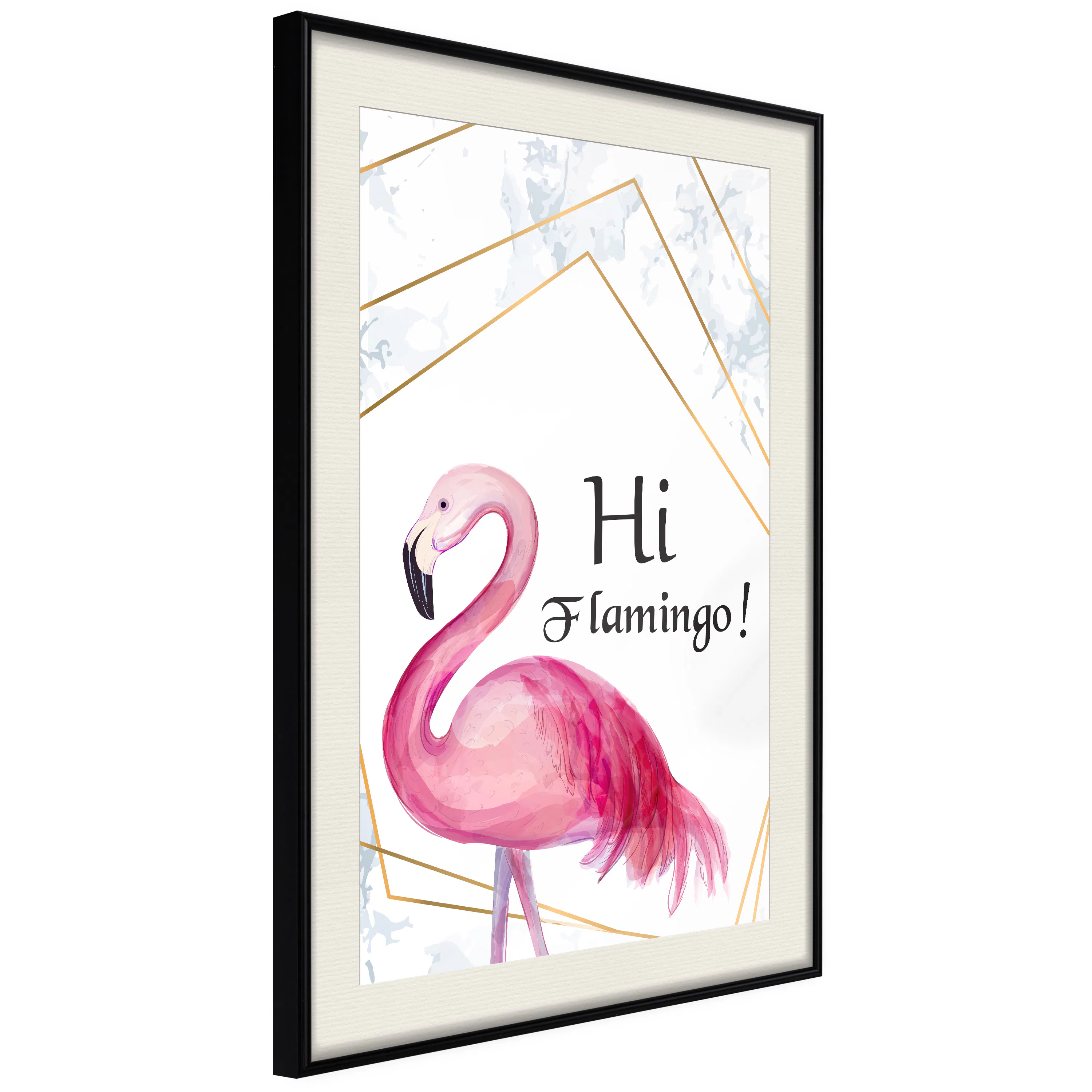 Poster Artgeist Affisch Hi Flamingo!