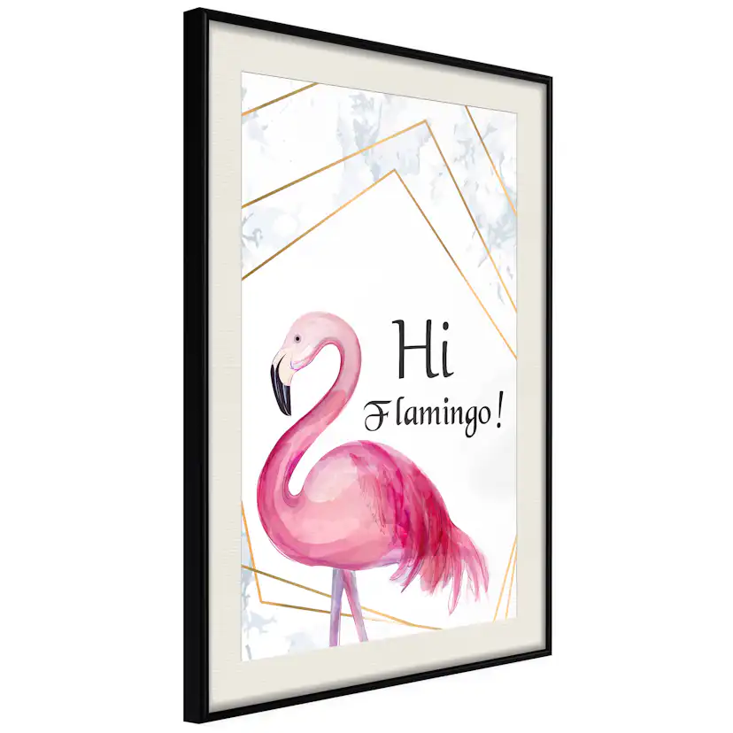 Poster Artgeist Affisch Hi Flamingo!