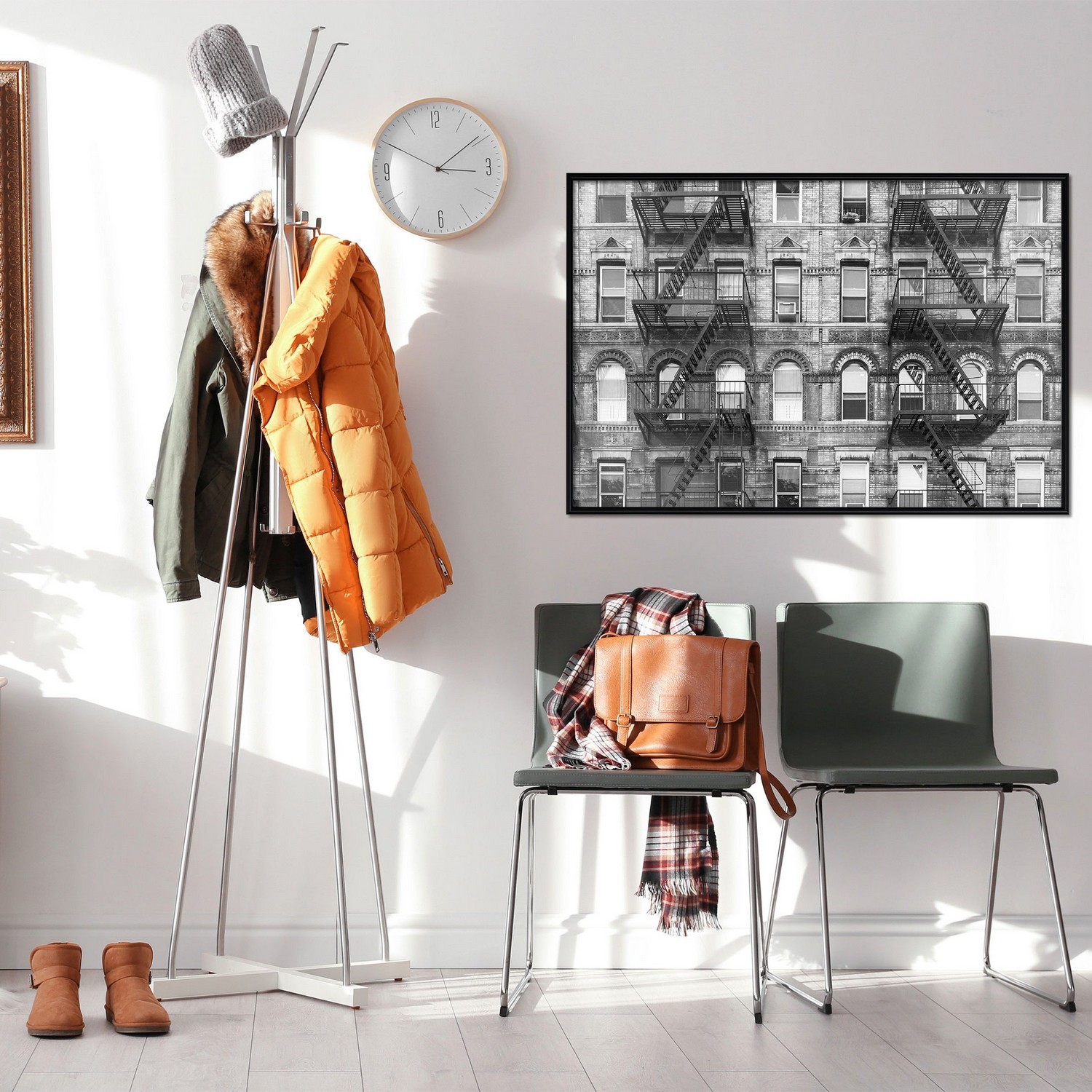 Poster Artgeist Affisch Brick Apartment