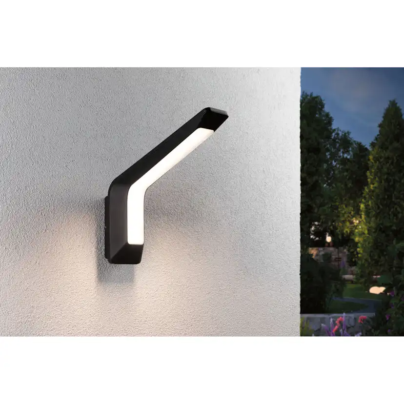 Fasadbelysning LED Paulmann Merano med Skymningsstyrd rörelsedetektor IP44 230V
