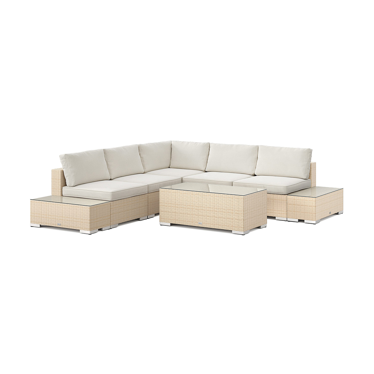 Loungegrupp Comfort Garden Bahamas Hörnsoffa (Vändbar) öppet avslut inkl avslut 5 sits - bord utan hylla