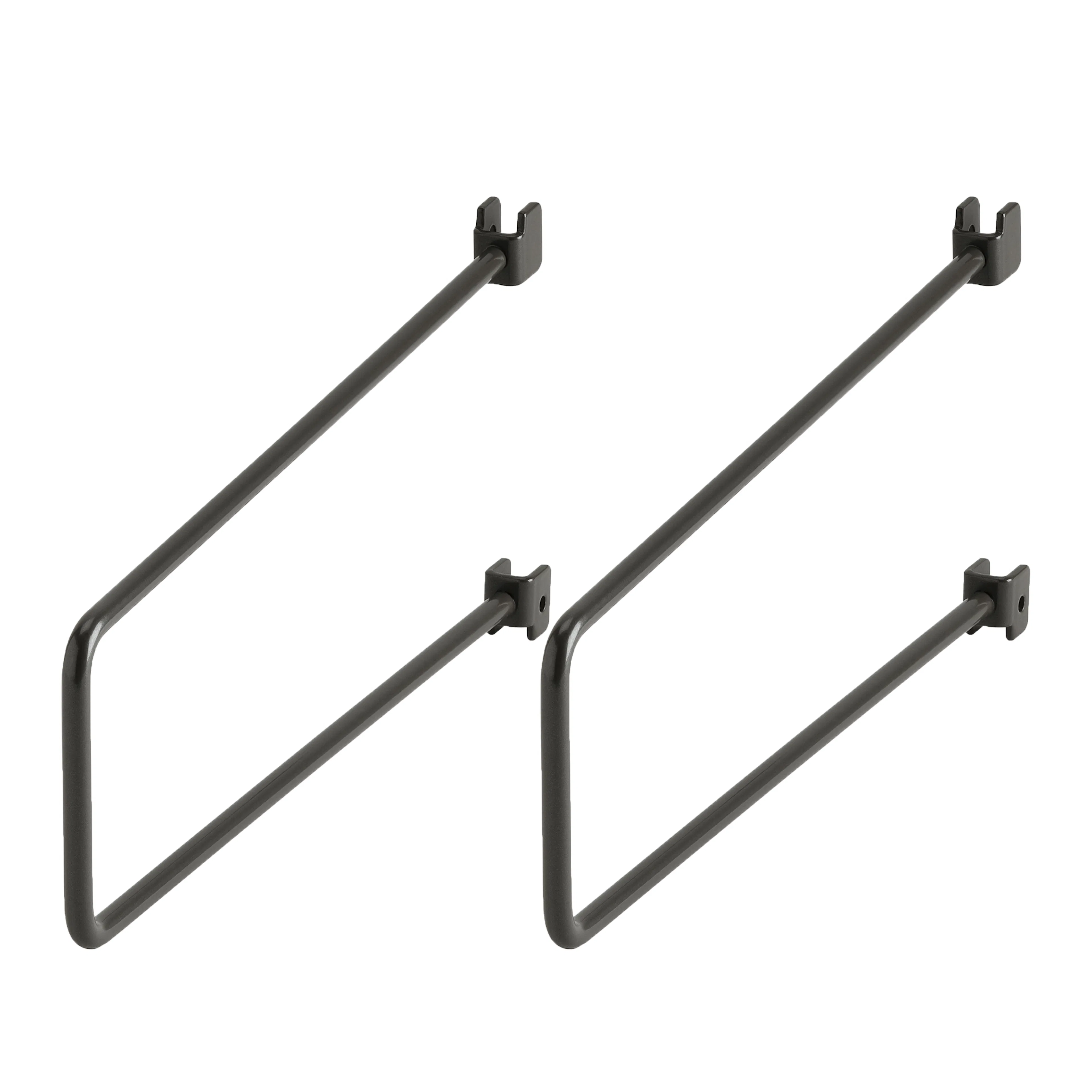 Bokstöd för skena 250 mm Graphite, 2-pack Graphite