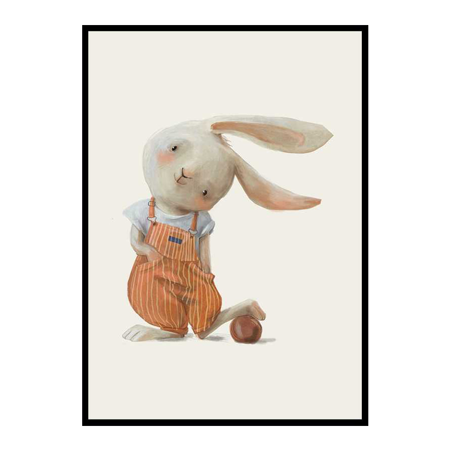 Poster Gallerix Hare With A Ball