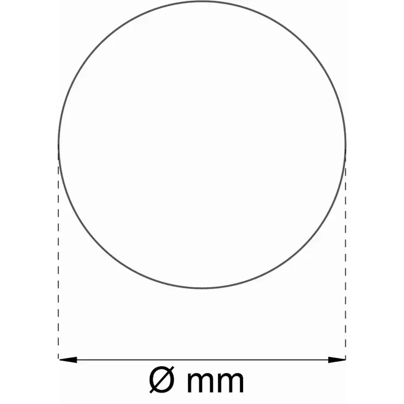 Badrumsmatta Habo Camelia Rund