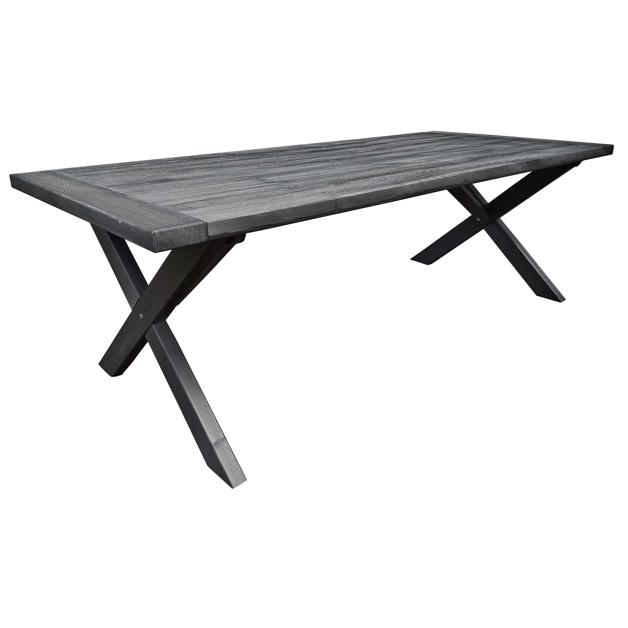 Matgrupp Utomhus Baltic Garden 220 cm bord och 6 Belize grå stolar