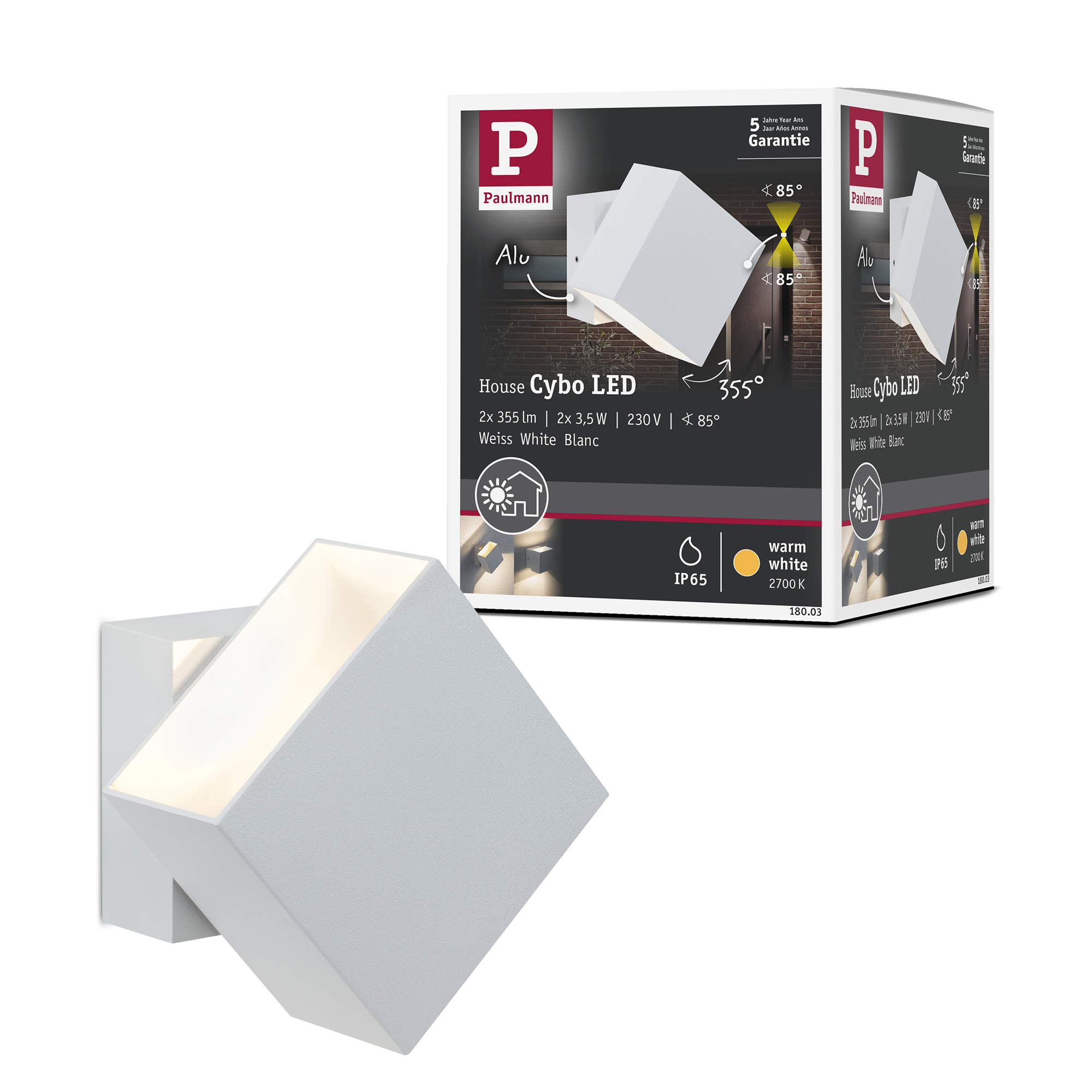 Fasadbelysning Paulmann Cybo LED IP65 230V