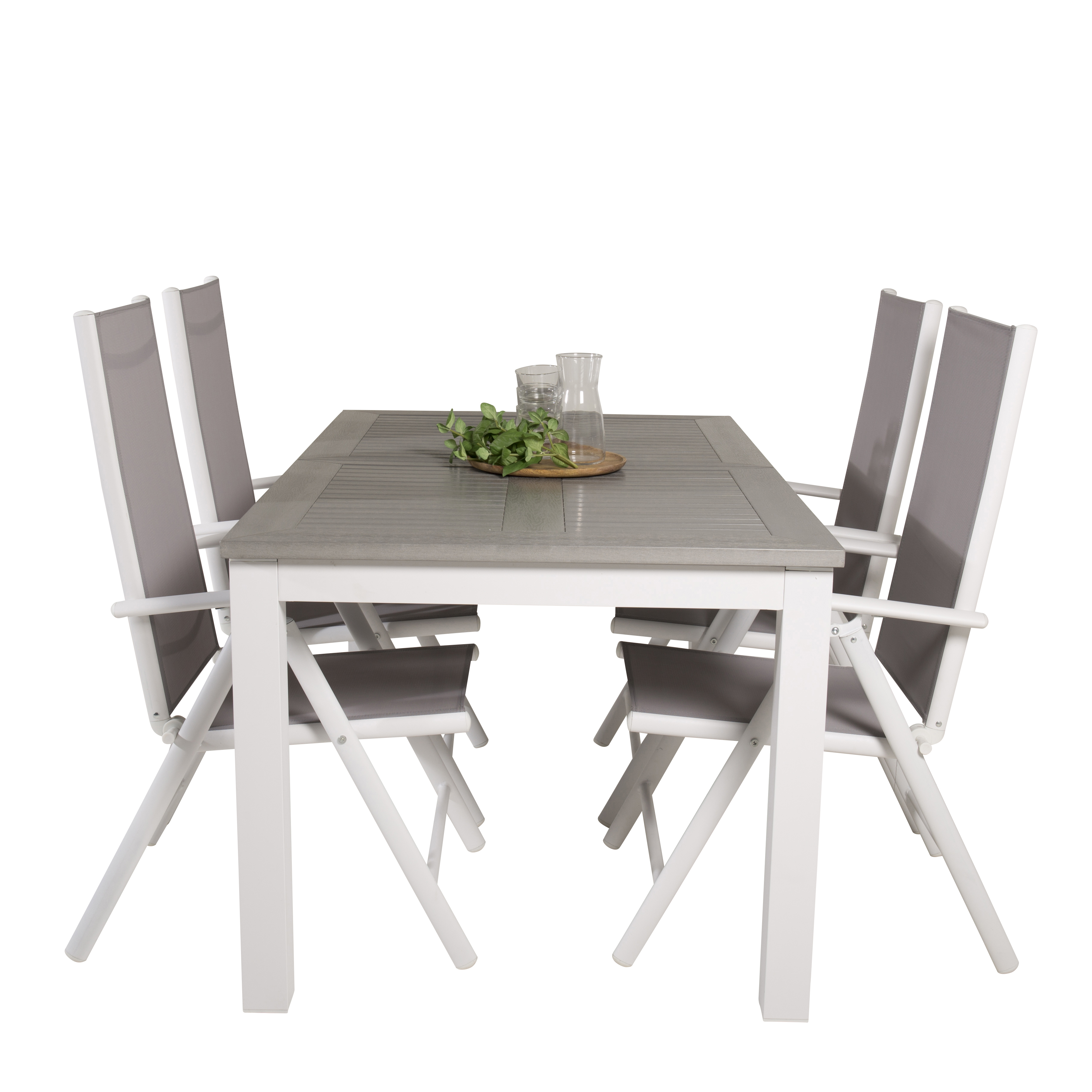 Matgrupp Venture Home Aleyna 160/240 med 4 Bront Matstolar