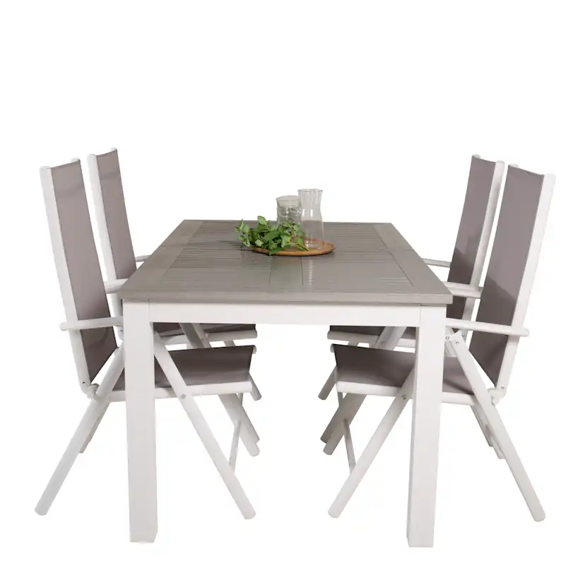 Matgrupp Venture Home Aleyna 160/240 med 4 Bront Matstolar