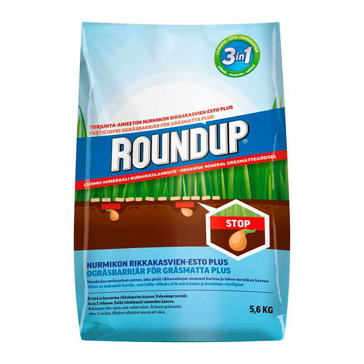 Ogräsbarriär Roundup Plus 5,6 kg