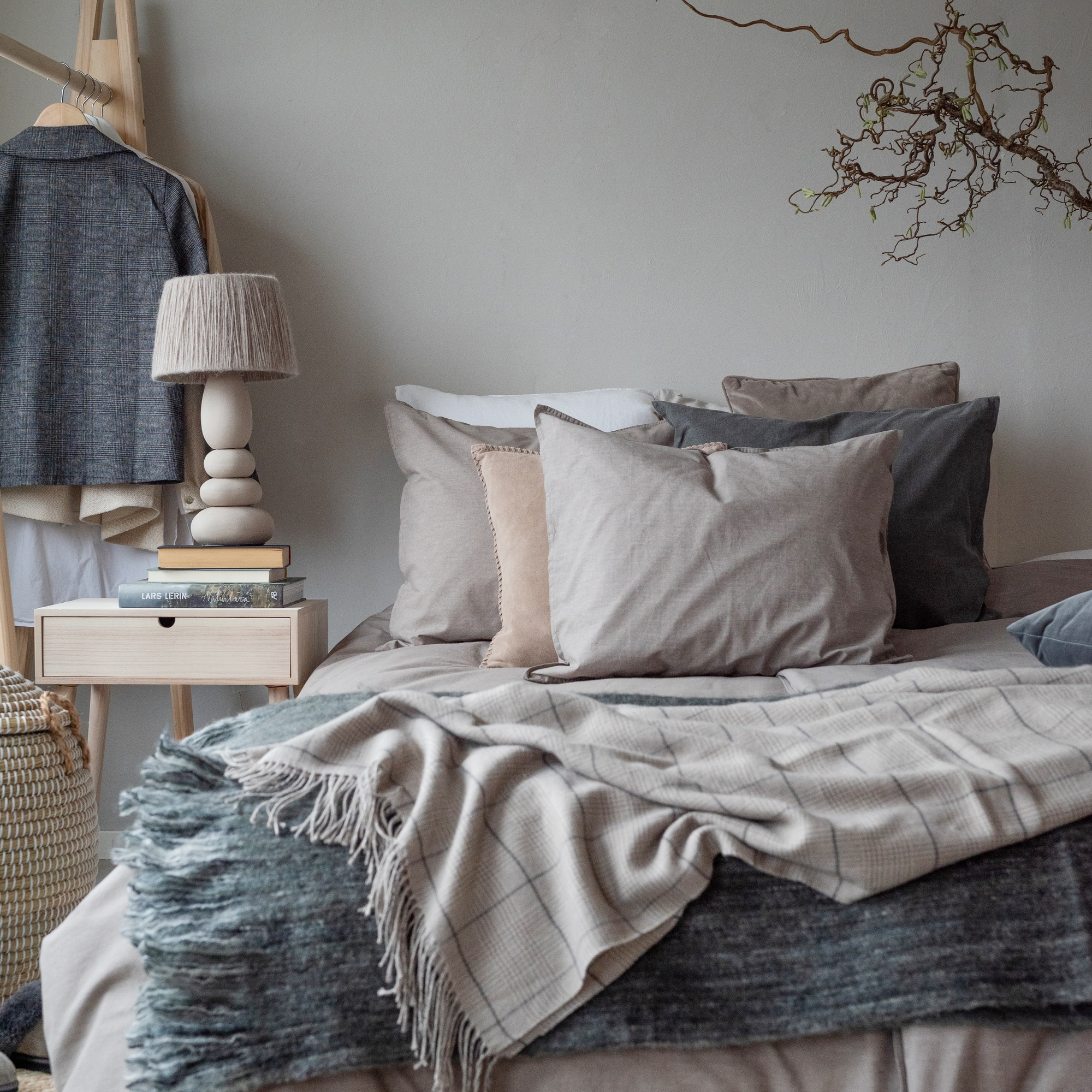 Påslakanset Borganäs of Sweden Washed Enkelsäng