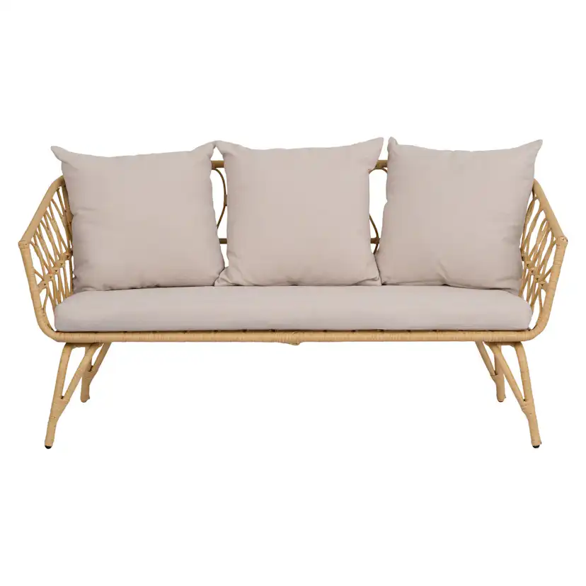 Loungeset ENVY DESIGN Magrethe Utemöbler med Dynor i Rotting