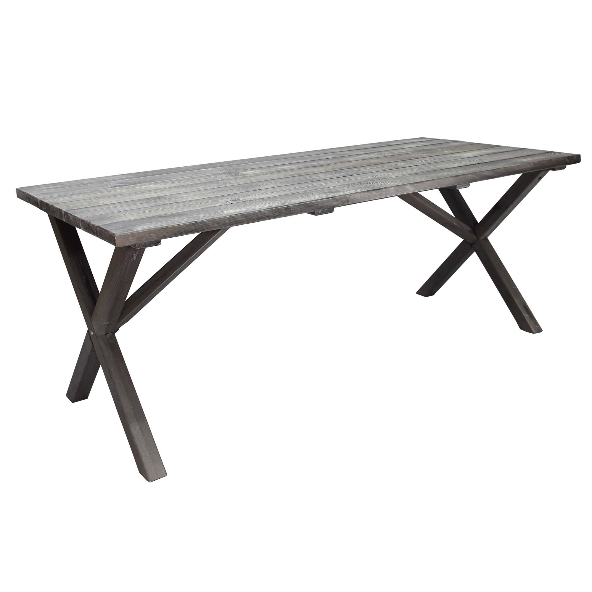 Matgrupp Utomhus Baltic Garden 190 cm bord & 6 Belize grå stolar