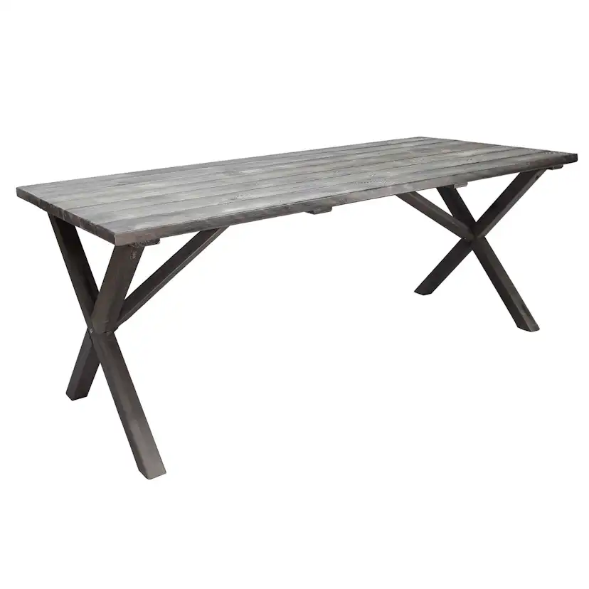 Matgrupp Utomhus Baltic Garden 190 cm bord & 6 Belize grå stolar