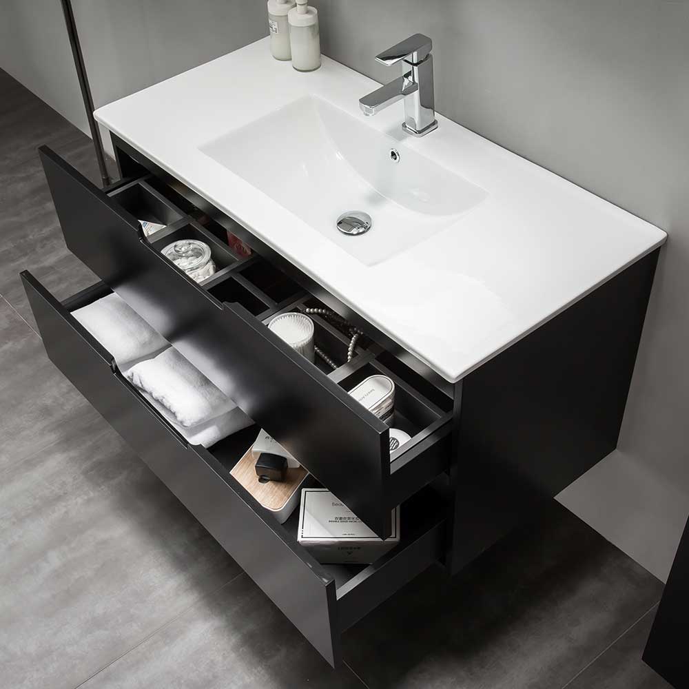 Tvättställskåp Bathlife Glädje Svart