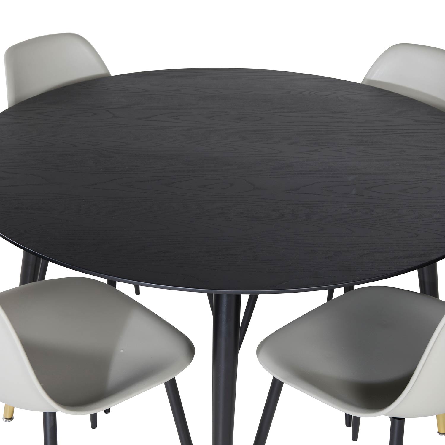 Matgrupp Venture Home Dipp Ø115 cm med 4 Polar Plast Stolar