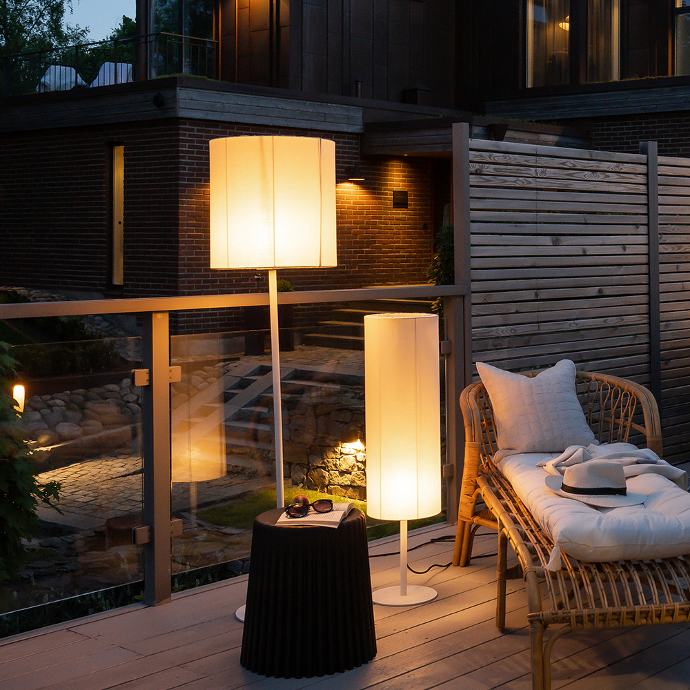 Agnar Golvlampa Beige/Vit