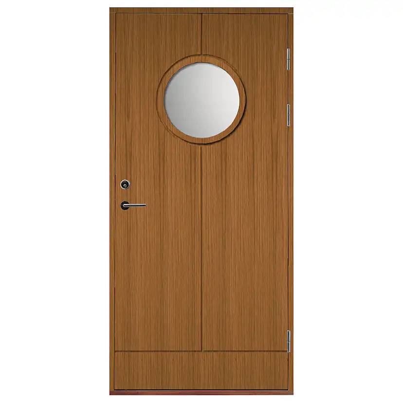 Ytterdörr SnickarPer 506G Teak Klarglas