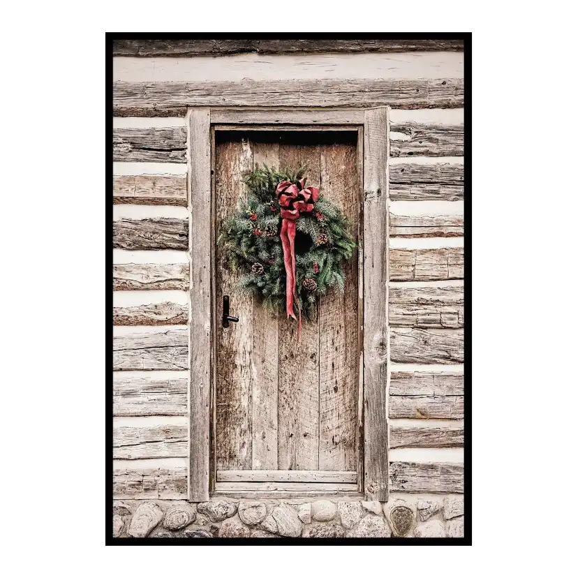 Poster Gallerix Christmas Wreath On Door